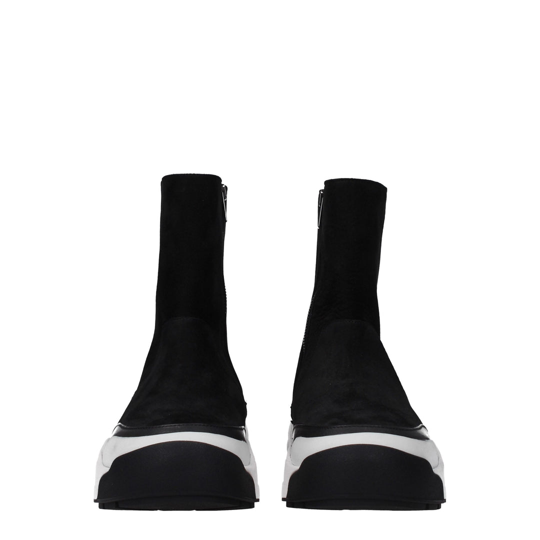 Kenzo Schwarze Lederstiefeletten