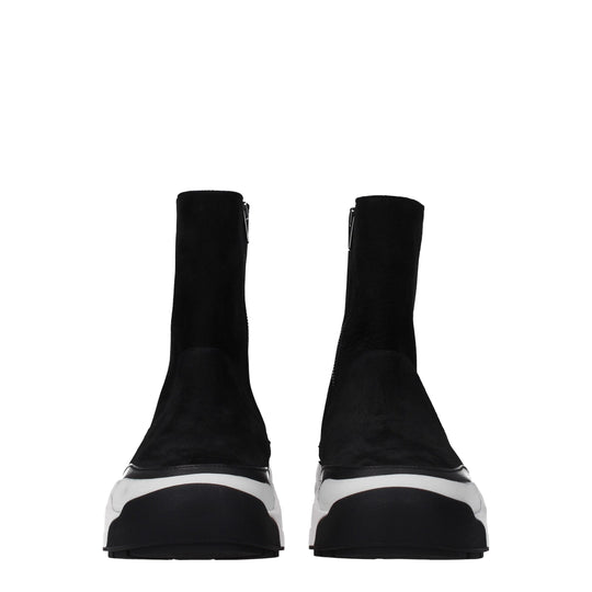 Kenzo Schwarze Lederstiefeletten