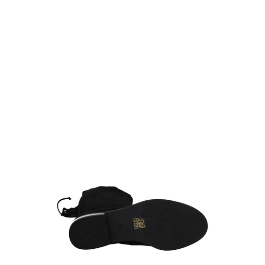 Stuart Weitzman Schwarzes Leder Over The Knee