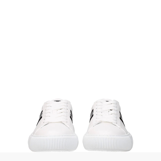 Versace Weiße Leder-Sneakers