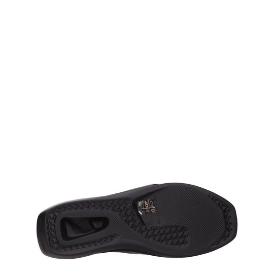 Alyx Schwarze Lederpantoffeln Sandalen