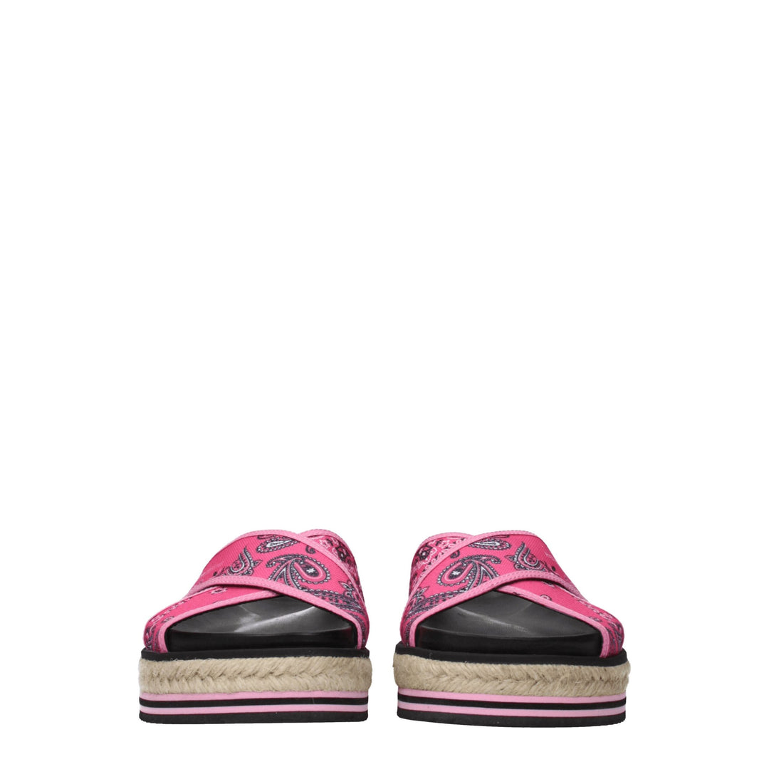 Kenzo Rosa Stoffslipper Sandalen