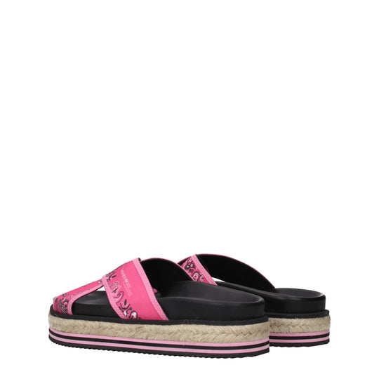 Kenzo Rosa Stoffslipper Sandalen