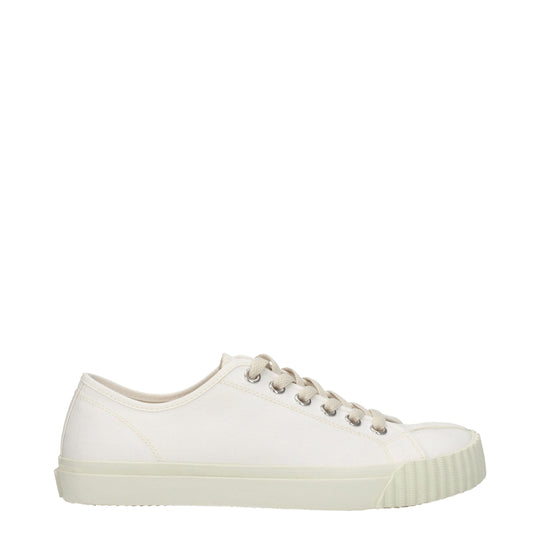 Maison Margiela Weiße Stoff-Low Tops