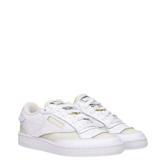 Maison Margiela Weiße Stoff-Low Tops