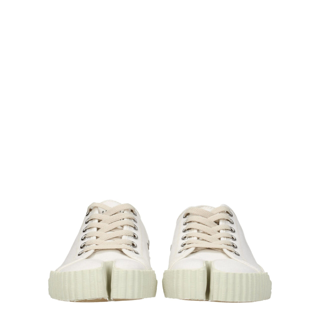 Maison Margiela Weiße Stoff-Low Tops