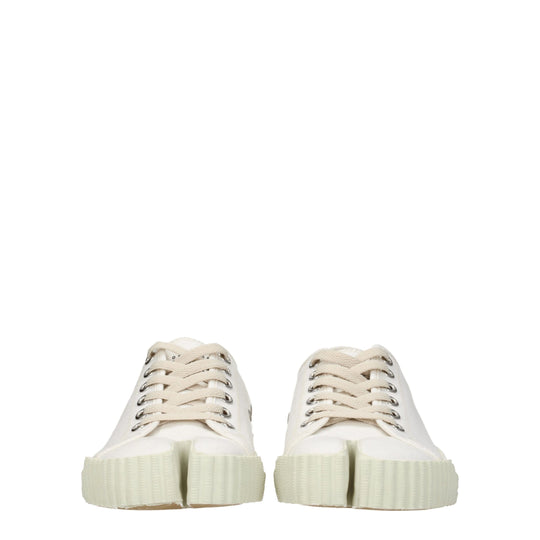 Maison Margiela Weiße Stoff-Low Tops