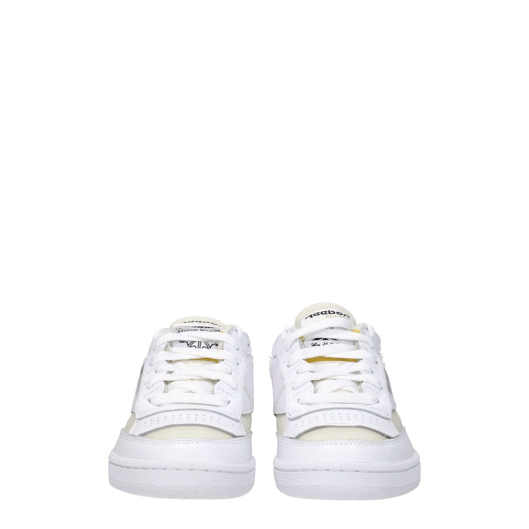 Maison Margiela Weiße Stoff-Low Tops