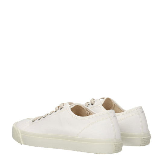Maison Margiela Weiße Stoff-Low Tops