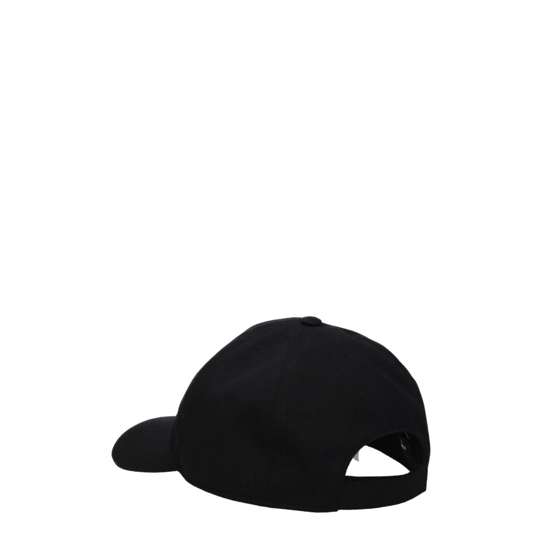 Versace Schwarze Baumwollmützen (Baseballmütze)