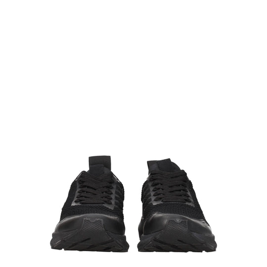 Veja Schwarzer Stoff Sportliche Turnschuhe