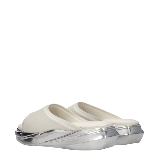 Alyx Graue Lederpantoffeln Sandalen