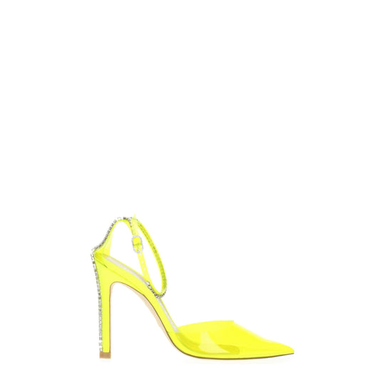Stuart Weitzman Gelb Pvc Stiletto Heels Sandalen