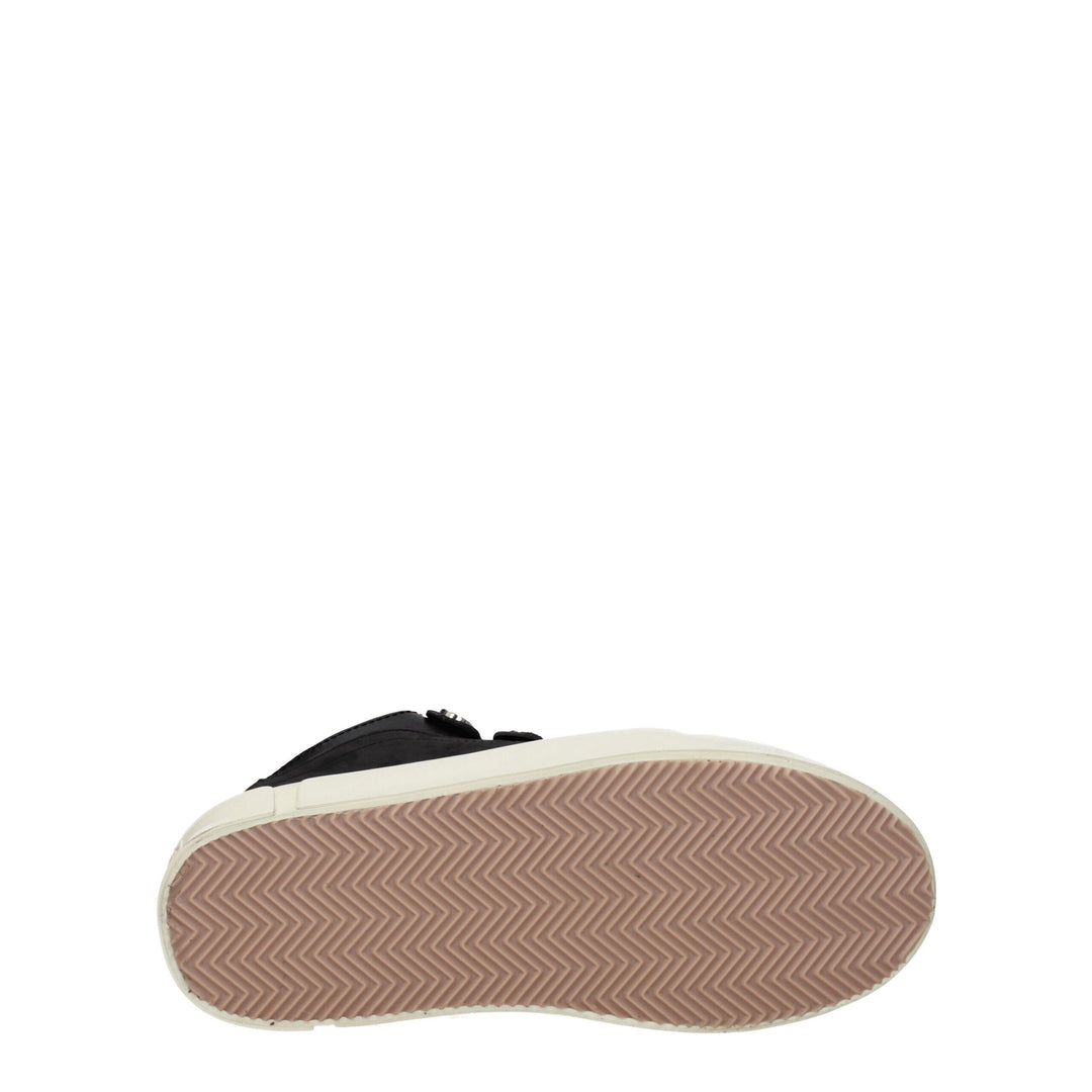 Marcelo Burlon Schwarze Leder Low Tops