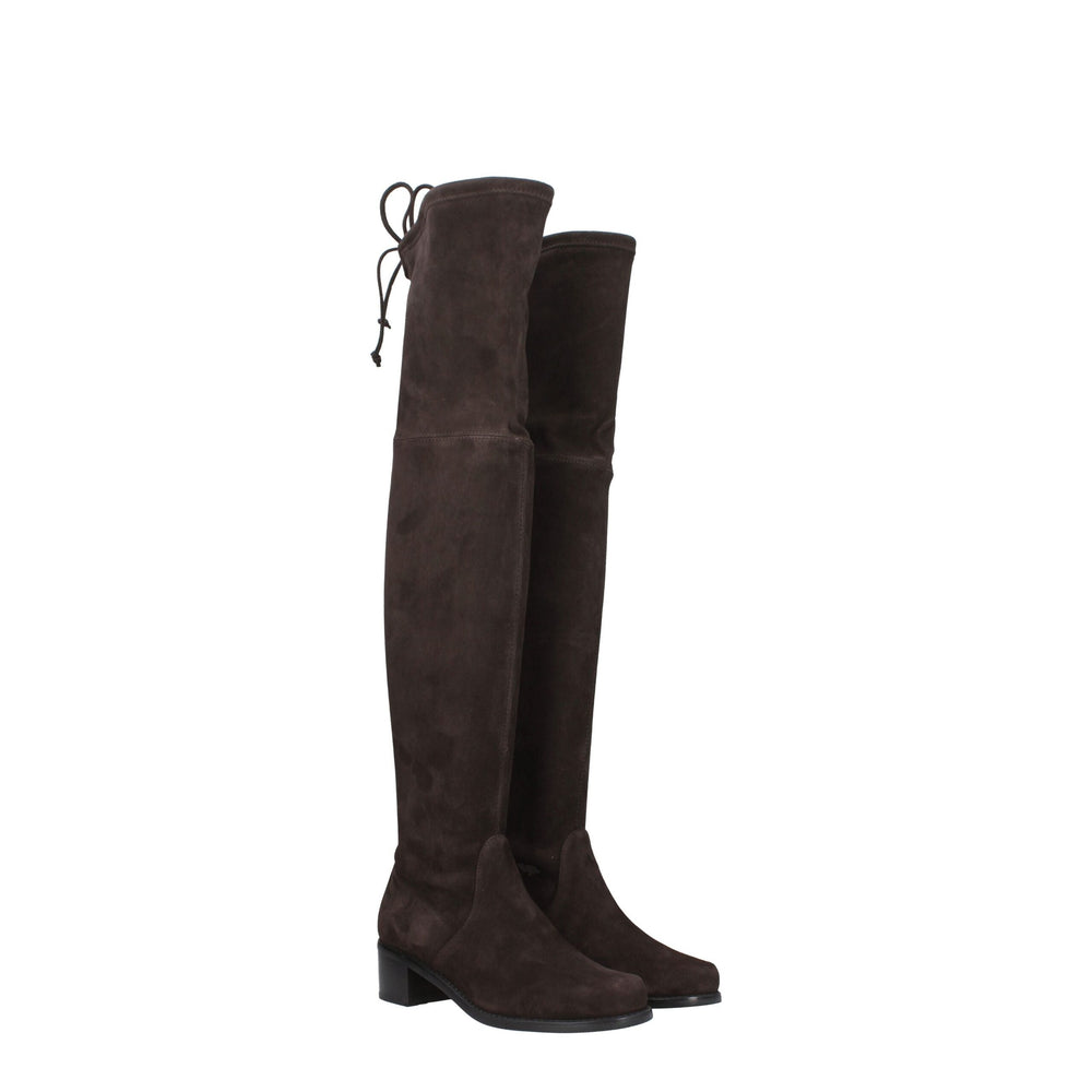 Stuart Weitzman Braunes Leder Over The Knee