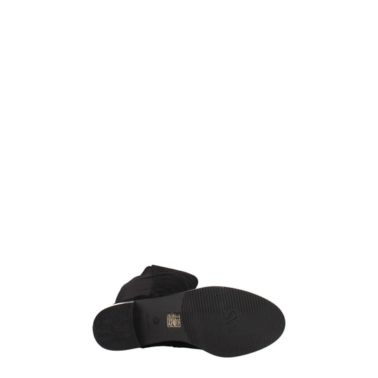 Stuart Weitzman Schwarzes Leder Over The Knee