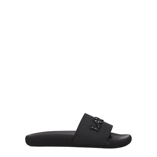 Lanvin Schwarz Baumwolle Hausschuhe Sandalen