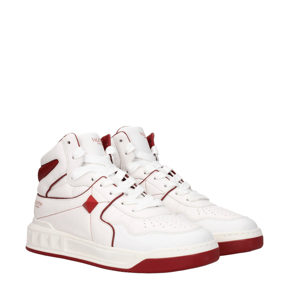 Valentino Garavani Weiße Leder-High-Tops
