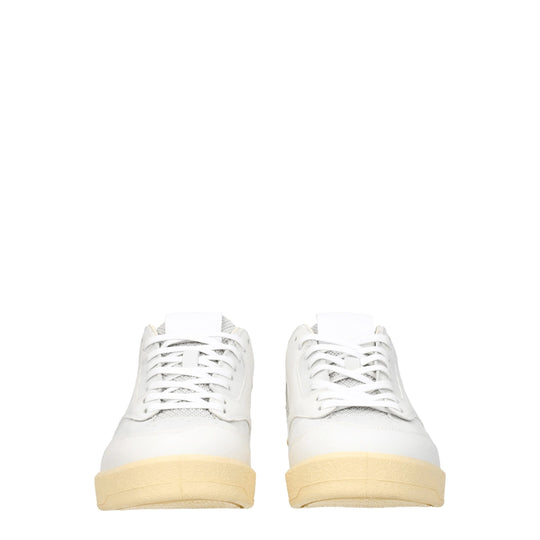 Jil Sander Weiße Leder-Low Tops