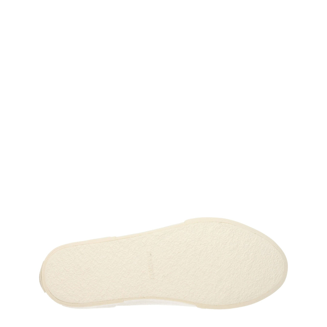 Jil Sander Beigefarbene Stoff-High-Tops
