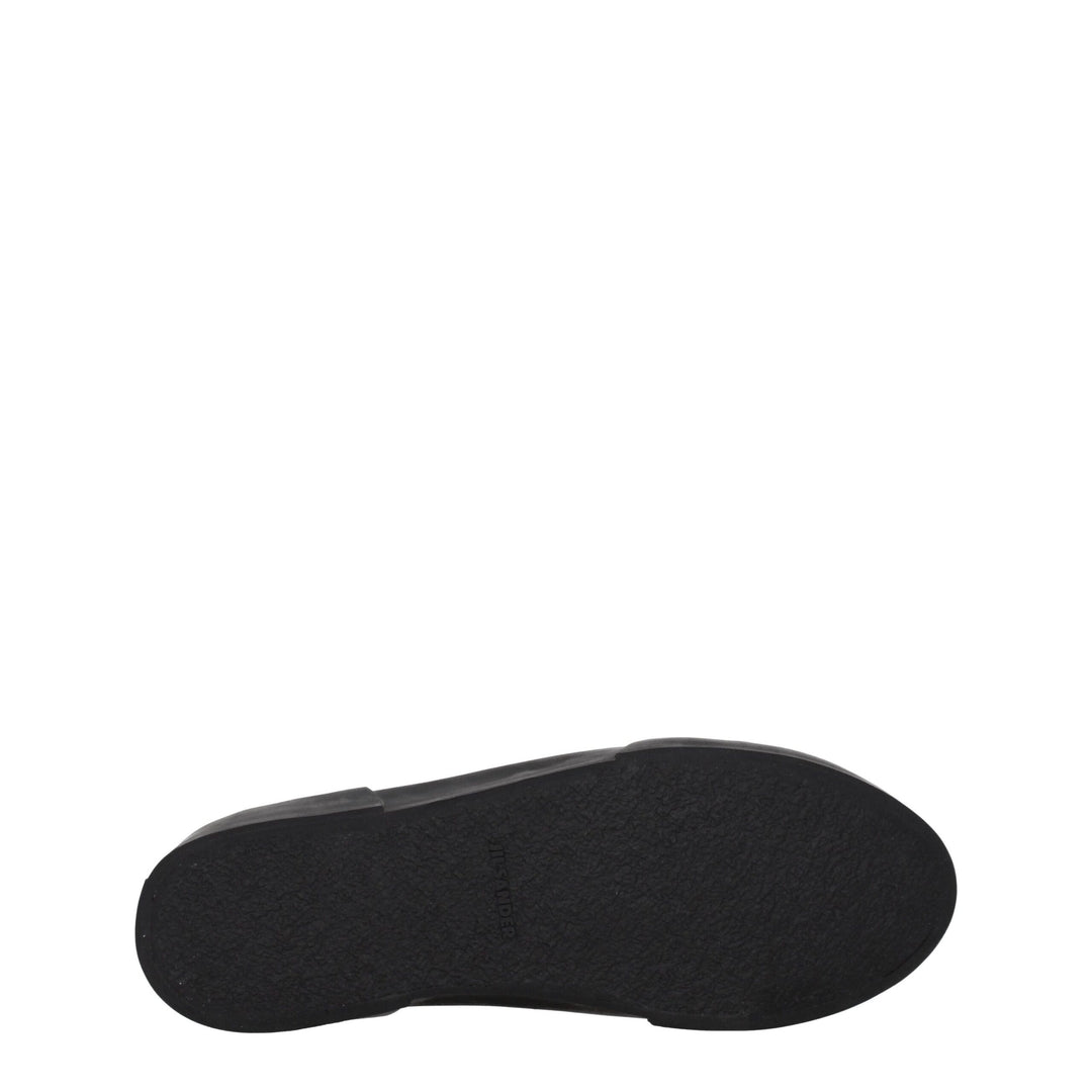 Jil Sander Beigefarbene Stoff-High-Tops