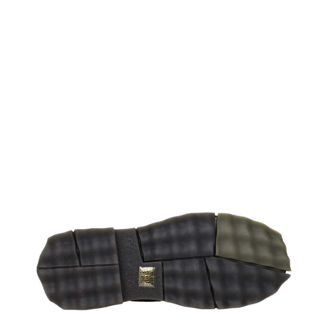 Off-White Schwarze Leder Slipper