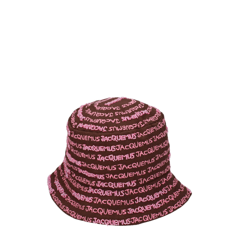 Jacquemus Eimerhüte aus brauner Baumwolle