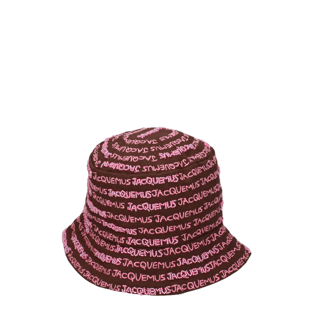 Jacquemus Eimerhüte aus brauner Baumwolle