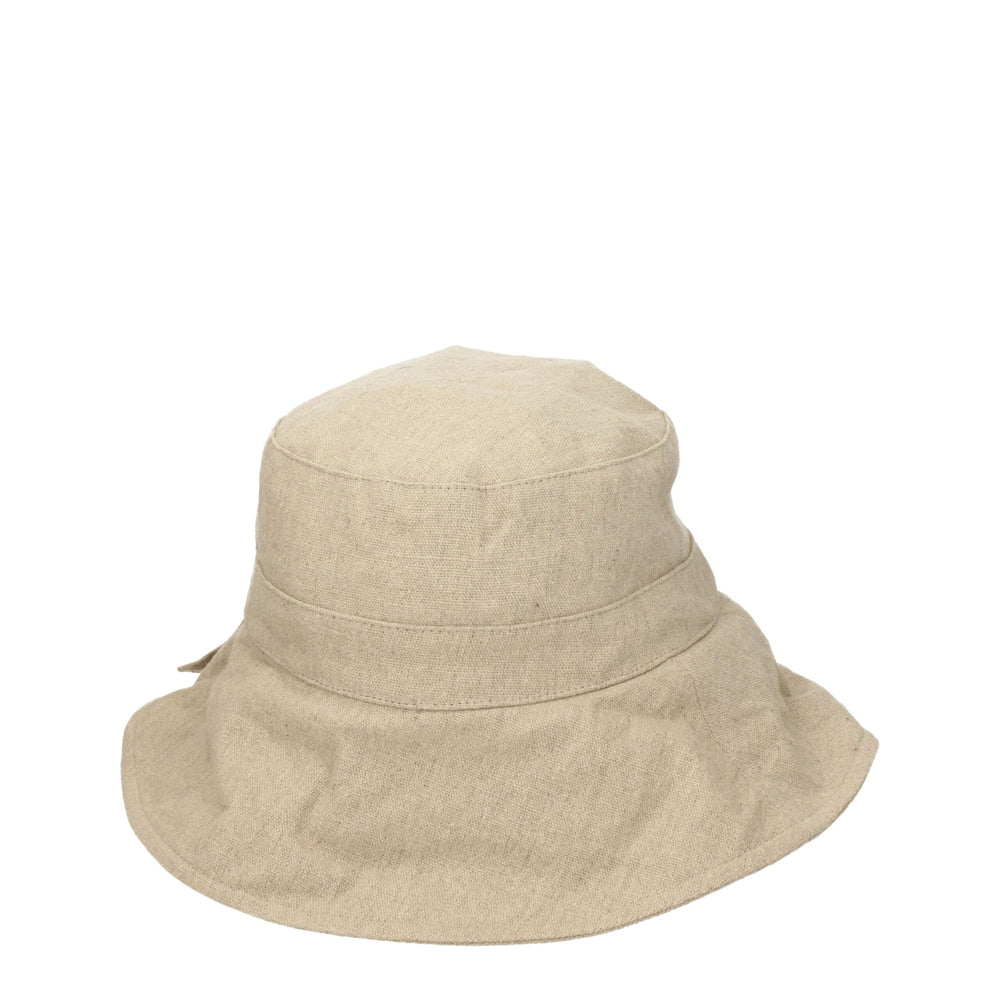 Jacquemus Beige Leinen Eimer Hüte
