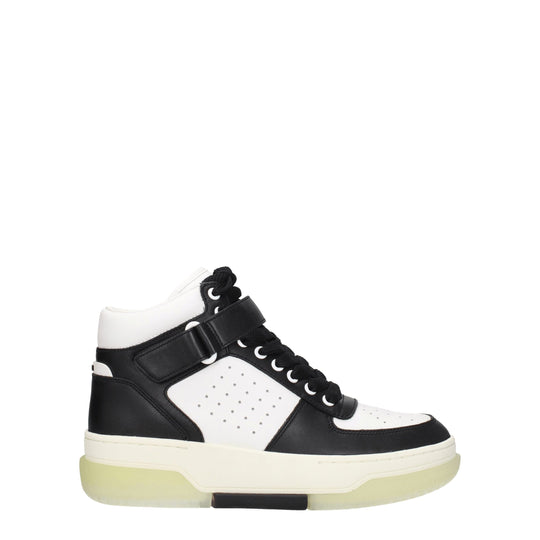 Amiri Schwarze Leder-High-Tops