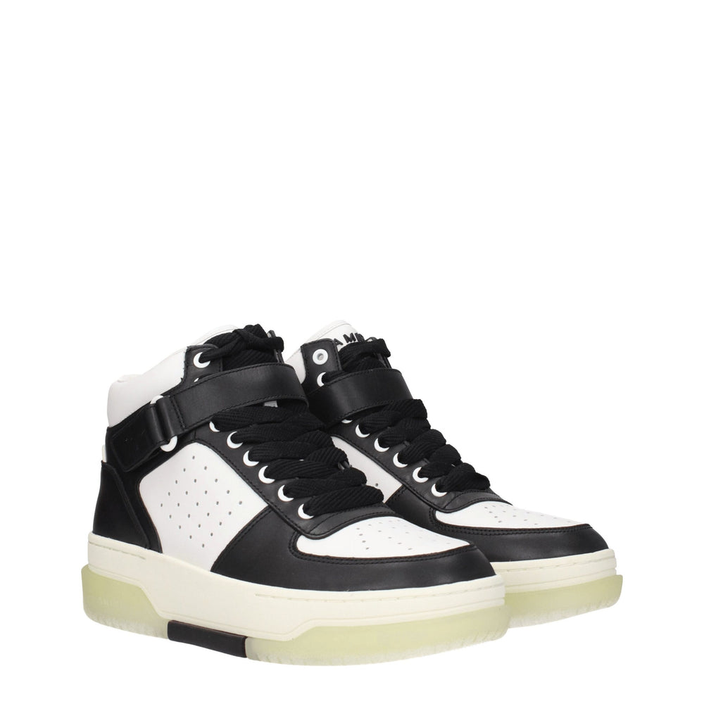 Amiri Schwarze Leder-High-Tops