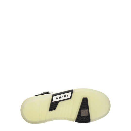 Amiri Schwarze Leder-High-Tops