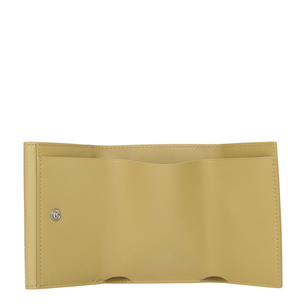 Jil Sander Gelbe Leder Geldbörsen