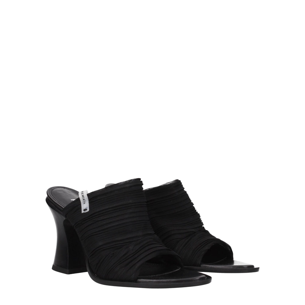 Premiata Schwarze Stoff-Plateaus
