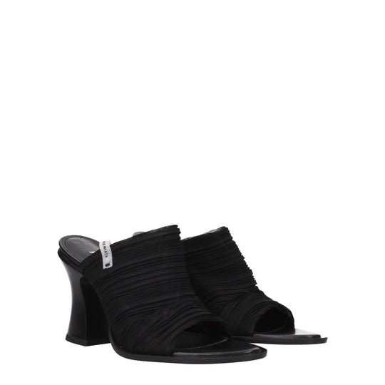 Premiata Schwarze Stoff-Plateaus