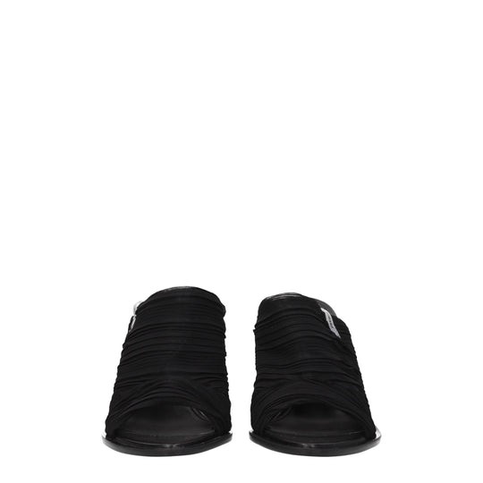 Premiata Schwarze Stoff-Plateaus