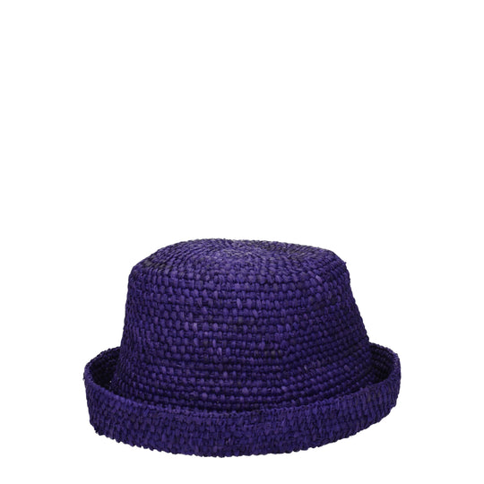Jacquemus Lila Raffia Hüte