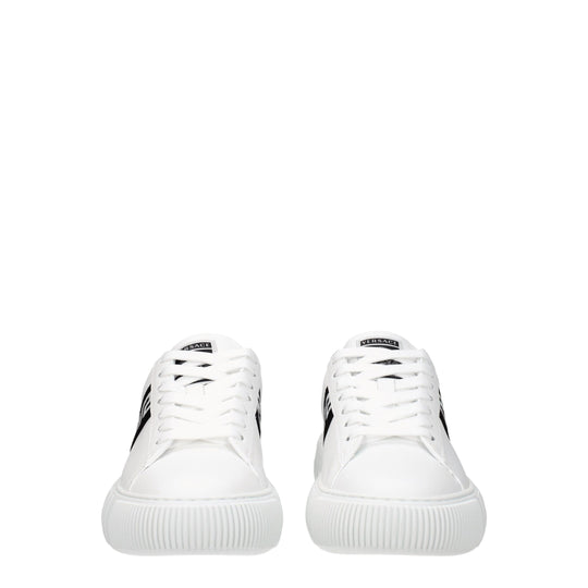 Versace Weiße Leder-Low Tops