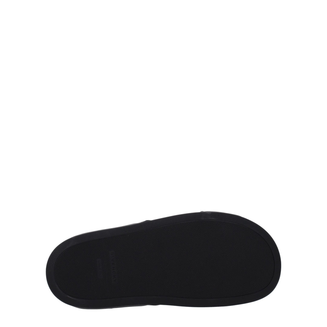 Givenchy Schwarze Stoffslipper Sandalen