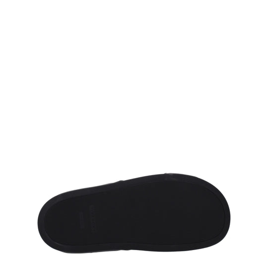 Givenchy Schwarze Stoffslipper Sandalen