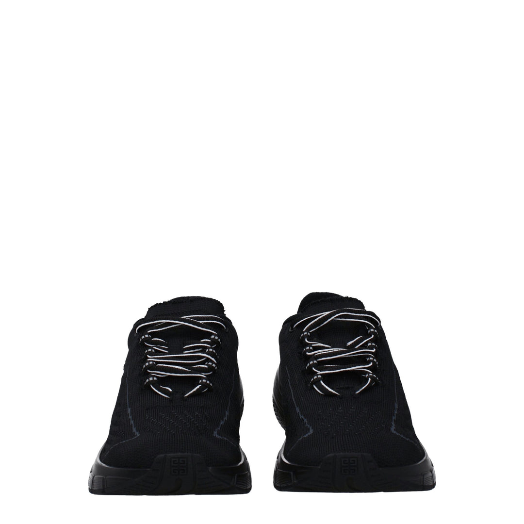 Givenchy Schwarzer Stoff Sportliche Turnschuhe