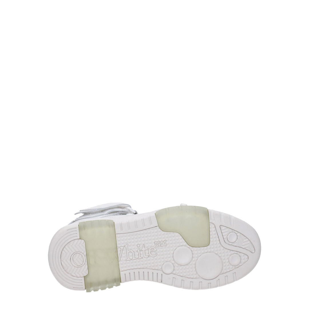 Off-White Weiße Leder-High-Tops