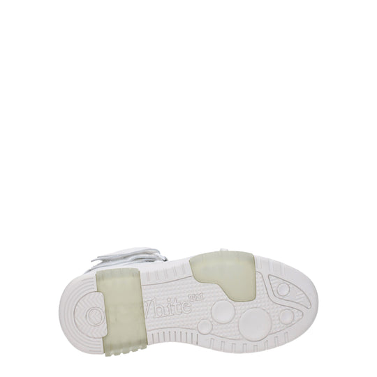 Off-White Weiße Leder-High-Tops