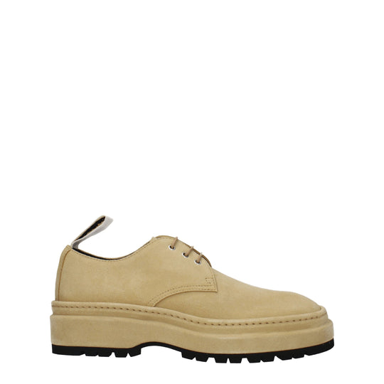 Jacquemus Beige Leder Oxfords und Derbies