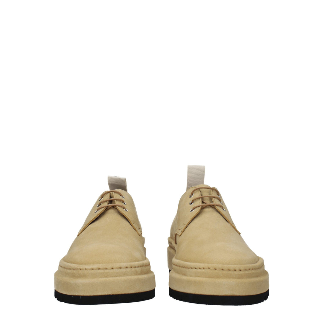 Jacquemus Beige Leder Oxfords und Derbies