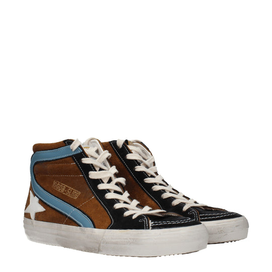 Golden Goose Braune Leder-High-Tops