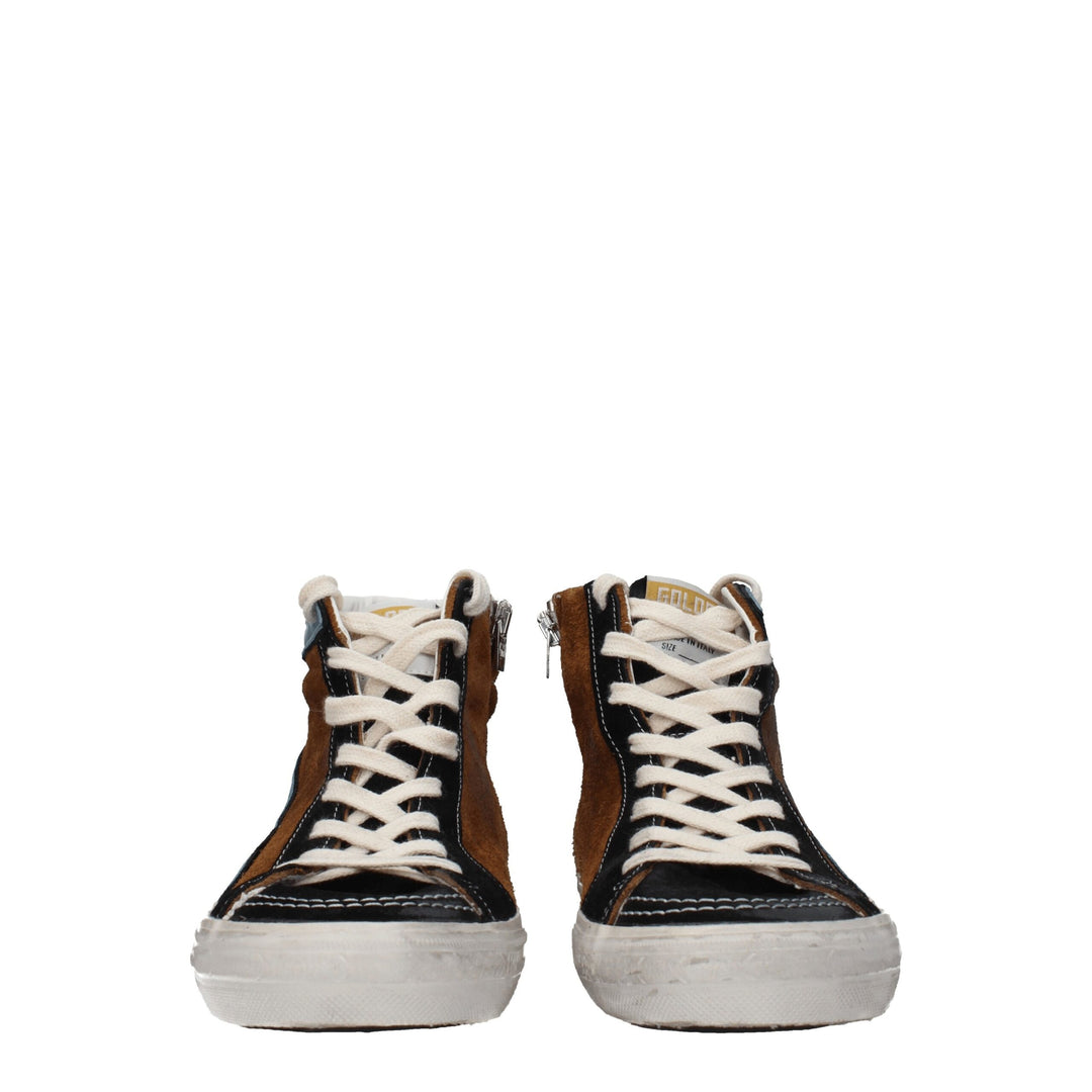 Golden Goose Braune Leder-High-Tops