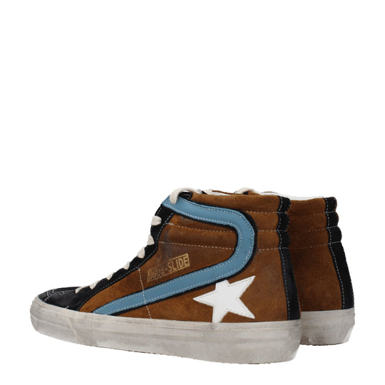 Golden Goose Braune Leder-High-Tops