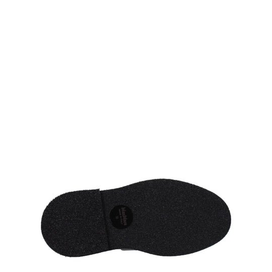 Max Mara Schwarze Leder Oxfords und Derbies