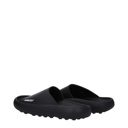 Ambush Schwarz Baumwolle Hausschuhe Sandalen